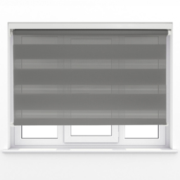 Caecus Day Night Roller Blind Charcoal Grey 90cm - Wilko - thumbnail 1