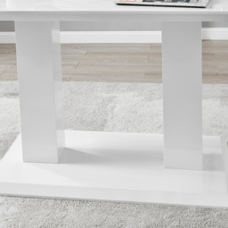 Furniturebox Molini Valera 6 Seater Dining Set White Gloss Grey and Chrome - Wilko - thumbnail 7