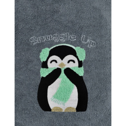 Noel Square Penguins Snuggle Grey Hand Towel 2 Pack - Size: 66 x 41 x 1cm - Wilko - thumbnail 4