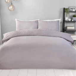 Halcyon Embossed Duvet Set Grey Superking - Size: Super King - Wilko - thumbnail 3