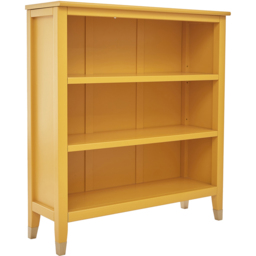 Palazzi 3 Shelves Mustard Bookcase - Size: 3 Shelf - Yellow - Wilko - thumbnail 3
