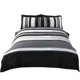 Rapport Home Detroit Single Grey Duvet Cover Set - Silver - Wilko - thumbnail 3