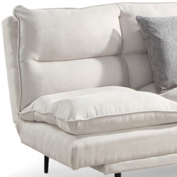 OAT Home Sennen 3 Seater Natural Click Clack Sofa Bed - Wilko - thumbnail 3