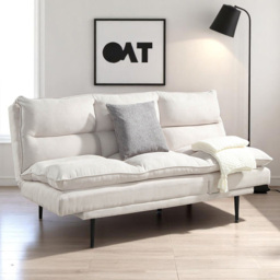 OAT Home Sennen 3 Seater Natural Click Clack Sofa Bed - Wilko