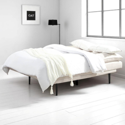 OAT Home Sennen 3 Seater Natural Click Clack Sofa Bed - Wilko - thumbnail 7
