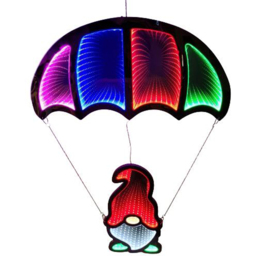 Samuel Alexander LED Infinity Hanging Parachute Gonk Christmas Decoration 85cm - Size: 85 x 64 x 2cm - Multi - Wilko - thumbnail 3