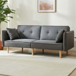 Indoor Living Finnley 2 Seater Grey Sofa Bed - Wilko