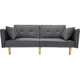 Indoor Living Finnley 2 Seater Grey Sofa Bed - Wilko - thumbnail 3