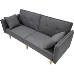 Indoor Living Finnley 2 Seater Grey Sofa Bed - Wilko - thumbnail 4