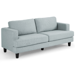 Home Detail Dale 3 Seater Pale Blue Linen Sofa - Wilko - thumbnail 3