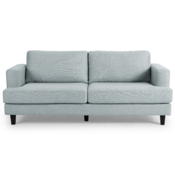 Home Detail Dale 3 Seater Pale Blue Linen Sofa - Wilko - thumbnail 4