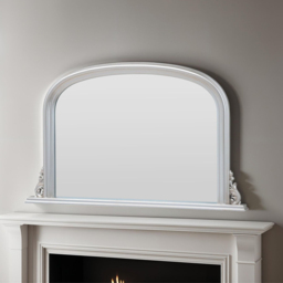 Yearn Classic Silver Arched Overmantle Mirror 77 x 122cm - Wilko - thumbnail 3