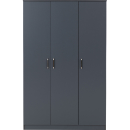 Seconique Dakota 3 Door Dark Grey Wardrobe - Size: 175 x 110 x 48cm - Wilko - thumbnail 4