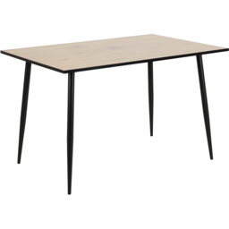 Florence Wilma 4 Seater Dining Table White Oak and Black - Furniture To Go - Wilko - thumbnail 3