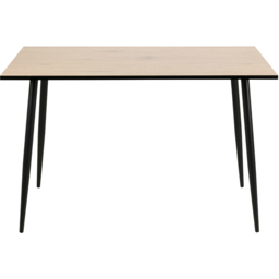 Florence Wilma 4 Seater Dining Table White Oak and Black - Furniture To Go - Wilko - thumbnail 4