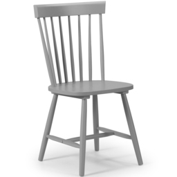Julian Bowen Torino Set of 4 Grey Chairs - Wilko - thumbnail 3