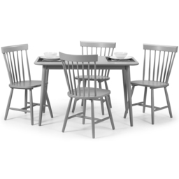 Julian Bowen Torino Set of 4 Grey Chairs - Wilko - thumbnail 5