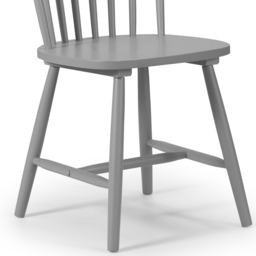 Julian Bowen Torino Set of 4 Grey Chairs - Wilko - thumbnail 7