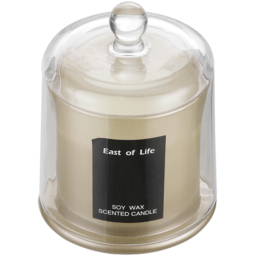 Living and Home Lychee and White Tea Soy Wax Scented Candle - Size: 12 x 9 x 9cm - Grey - Wilko - thumbnail 7