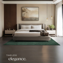 tectake Zonelle Green Short Pile Ultra Soft Rug 230 x 160cm - Size: 50 x 35 x 20cm - Black - Wilko - thumbnail 7