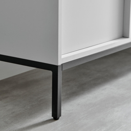 Furniturebox Sval 2 Door 2 Drawer 2 Shelf Off White Wooden TV Unit - Size: 40 x 180 x 40cm - Wilko - thumbnail 4