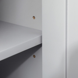 Kleankin 2 Door White and Grey Bathroom Under Sink Cabinet - Size: 60.0 cm x 30.0 cm x 60.0 cmcm - Wilko - thumbnail 4