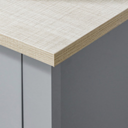 Kleankin 2 Door White and Grey Bathroom Under Sink Cabinet - Size: 60.0 cm x 30.0 cm x 60.0 cmcm - Wilko - thumbnail 5
