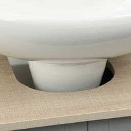 Kleankin 2 Door White and Grey Bathroom Under Sink Cabinet - Size: 60.0 cm x 30.0 cm x 60.0 cmcm - Wilko - thumbnail 6