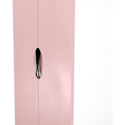 Crowndale Camden 2 Door Kobe Pink and White Midi Wardrobe Ready Assembled - Kobe Pink & White - Wilko - thumbnail 7