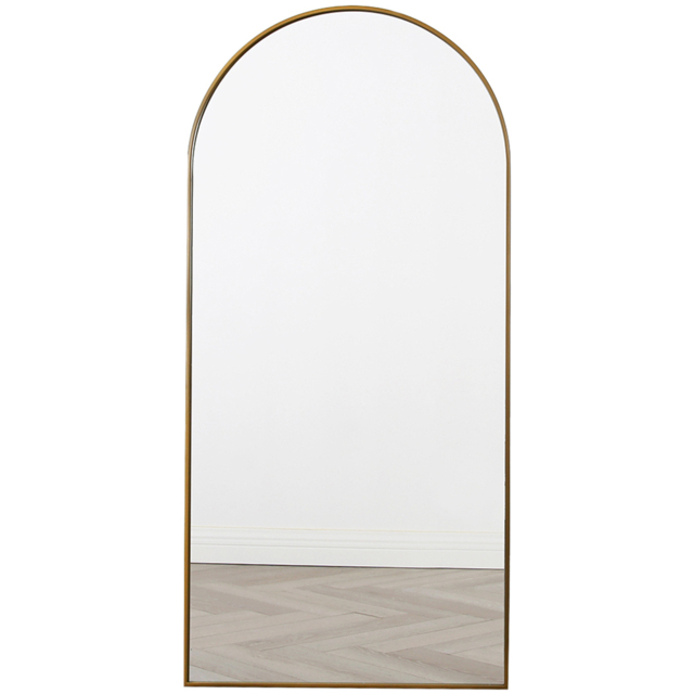 Anax Gold Framed Arch Wall Mirror 170 x 80cm - Home Garden Direct - Wilko - image 1