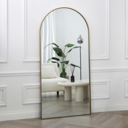 Anax Gold Framed Arch Wall Mirror 170 x 80cm - Home Garden Direct - Wilko - thumbnail 4