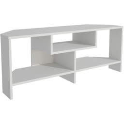 Decorotika Maldives 3 Shelf White Corner TV Unit - Size: 46.8 x 120 x 19.6cm - Wilko - thumbnail 5
