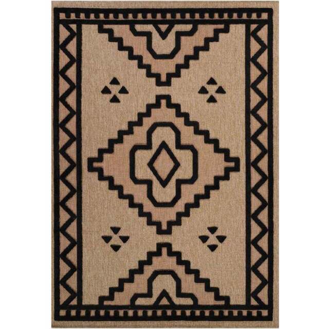Desire Rugs Harper Black Diamond Rug 50 x 80cm - Wilko - image 1