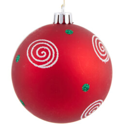 Pack of 100 Candy Cane Lane Baubles Red - Wilko - thumbnail 7