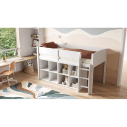 Flair Loop White 8 Cube Unit Mid Sleeper - Size: Single - Wilko - thumbnail 4