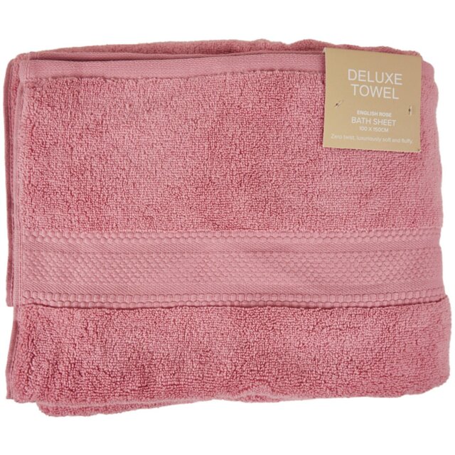 Deluxe Bath Sheet - English Rose - Wilko - image 1