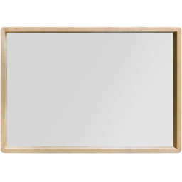 The Naturalis Solid Oak Rounded Corner Wall Mirror 100 x 70cm - Cream - MirrorOutlet - Wilko - thumbnail 4