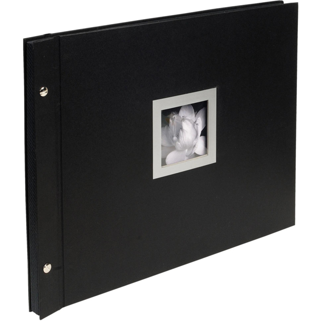 Exacompta Black Ceremony Screwbound Photo Album 40 Sheets 160 Photos - Size: 2.7 x 29.8 x 37.2cm - Wilko - image 1