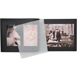 Exacompta Black Ceremony Screwbound Photo Album 40 Sheets 160 Photos - Size: 2.7 x 29.8 x 37.2cm - Wilko - thumbnail 4