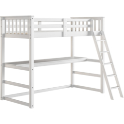 Flair Jules White High Sleeper with Desk - Size: Single - Wilko - thumbnail 3