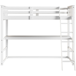 Flair Jules White High Sleeper with Desk - Size: Single - Wilko - thumbnail 4