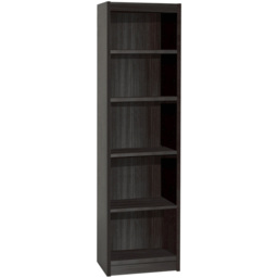 R White Cabinets 5 Shelf Black Tall Bookcase - Size: 182.8 x 47.6 x 36.6cm - Wilko - thumbnail 3