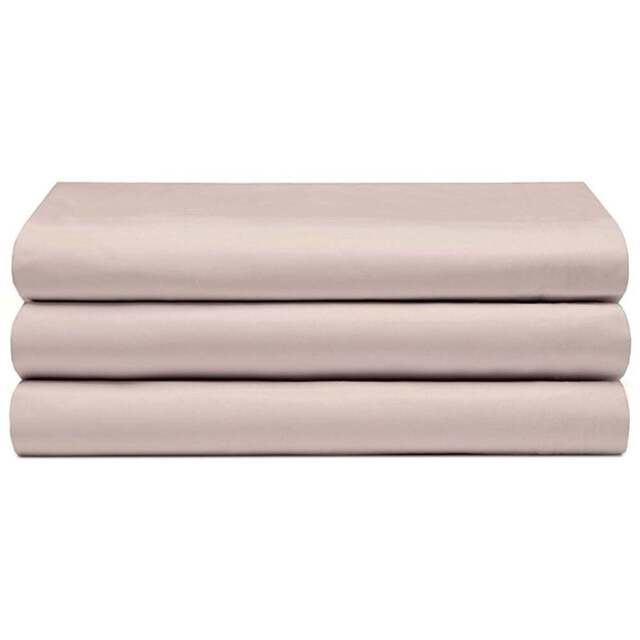 Serene Super King Cream Flat Bed Sheet - Wilko - image 1