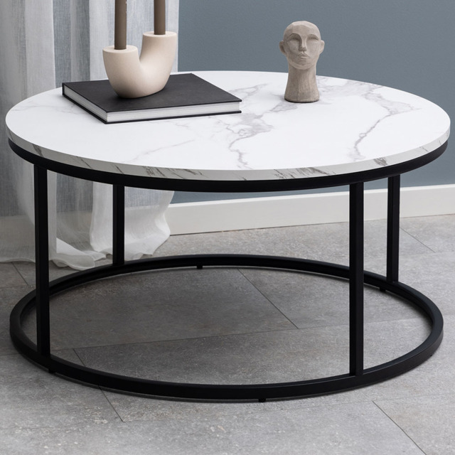 Florence Spiro White Marble Melamine Coffee Table - Furniture To Go - Wilko - image 1