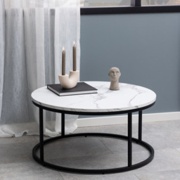 Florence Spiro White Marble Melamine Coffee Table - Furniture To Go - Wilko - thumbnail 7