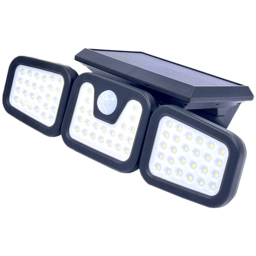 Ener-J Solar Sensor Wall Light with 3 Heads and Remote - Size: 25 x 15 x 10cm - Black - Wilko - thumbnail 4