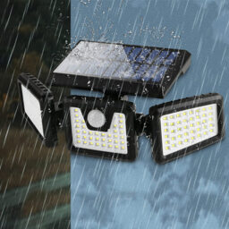 Ener-J Solar Sensor Wall Light with 3 Heads and Remote - Size: 25 x 15 x 10cm - Black - Wilko - thumbnail 7