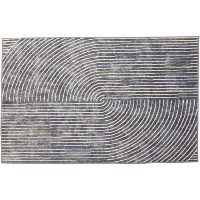 Eselle Muse Zen Navy Rug 120 x 170cm - Blue - Wilko - image 1