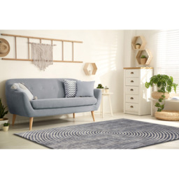Eselle Muse Zen Navy Rug 120 x 170cm - Blue - Wilko - thumbnail 7