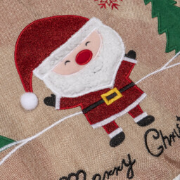 Pom Pom Santa Tree Skirt - Size: 91cm - Wilko - thumbnail 3